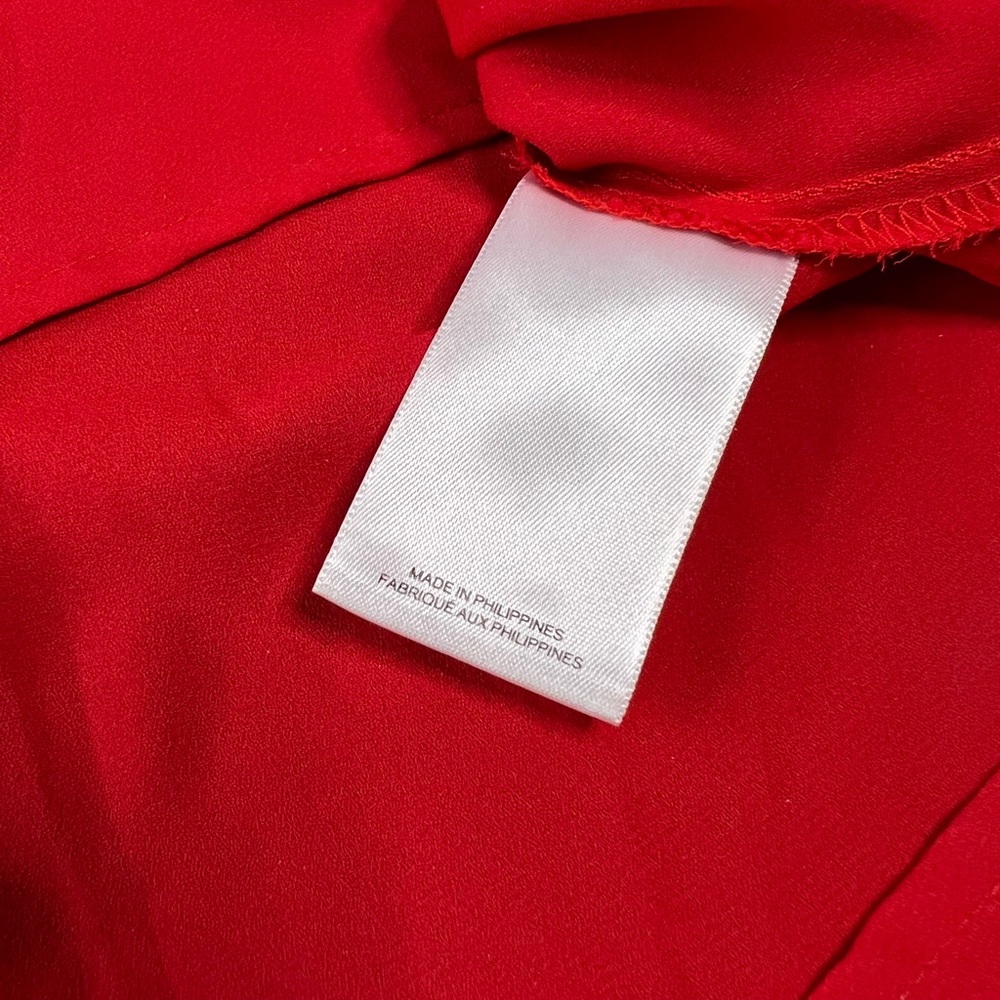 Express Split Neck Roll Sleeve Blouse - image 4